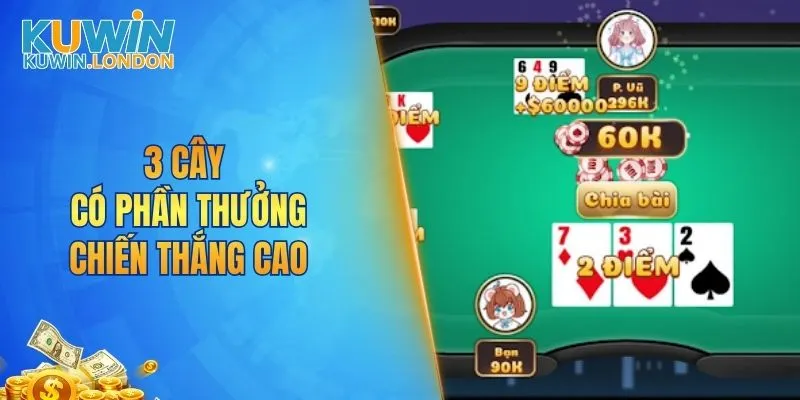 3 cây có phần thưởng chiến thắng cao