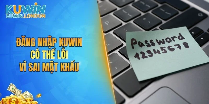 Đăng nhập KUWIN có thể lỗi vì sai mật khẩu